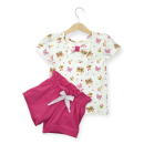 Set aus Schleifenshirt und Shorts, Größe 116, Erdbeeren